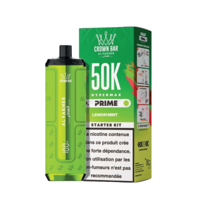 Puff Hypermax Prime 50K Lemon Mint - Al Fakher