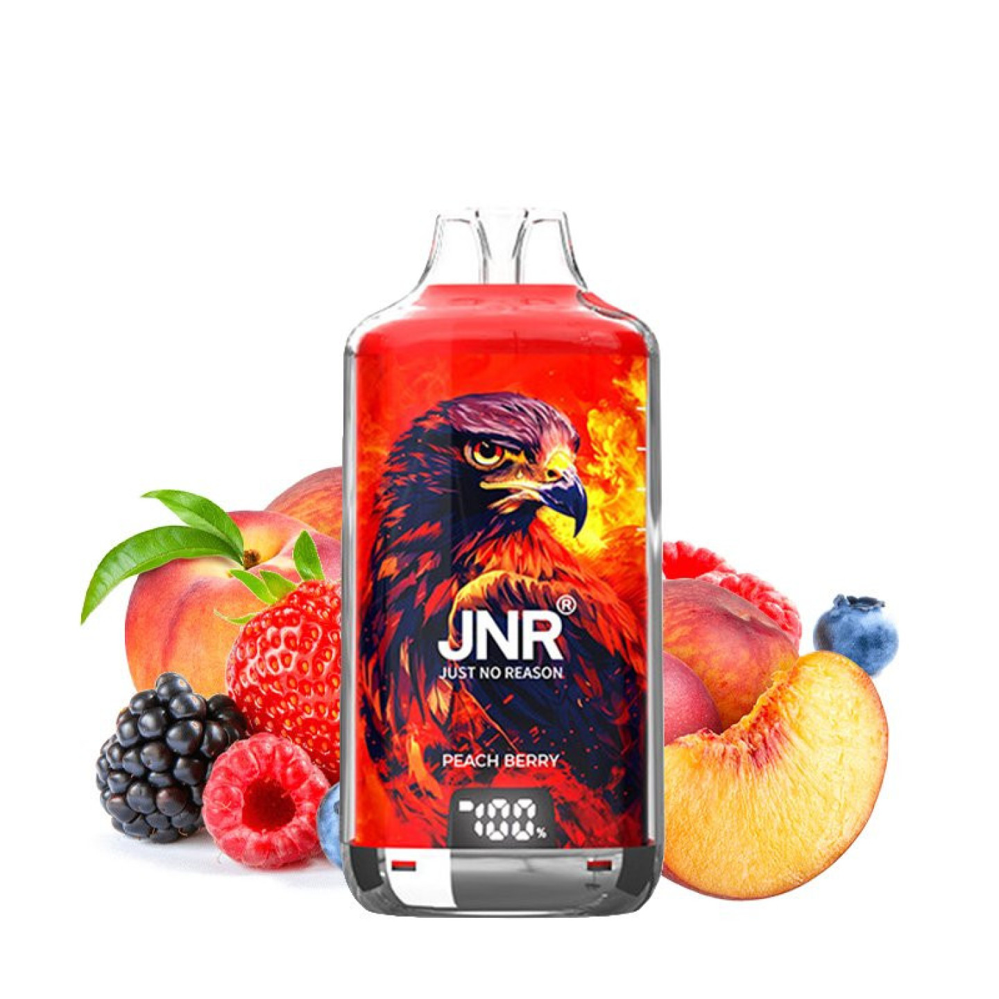 Puff 28K Falcon-X 20mg - JNR - Peach Berry | 2 fioles + 1 offerte - JNR