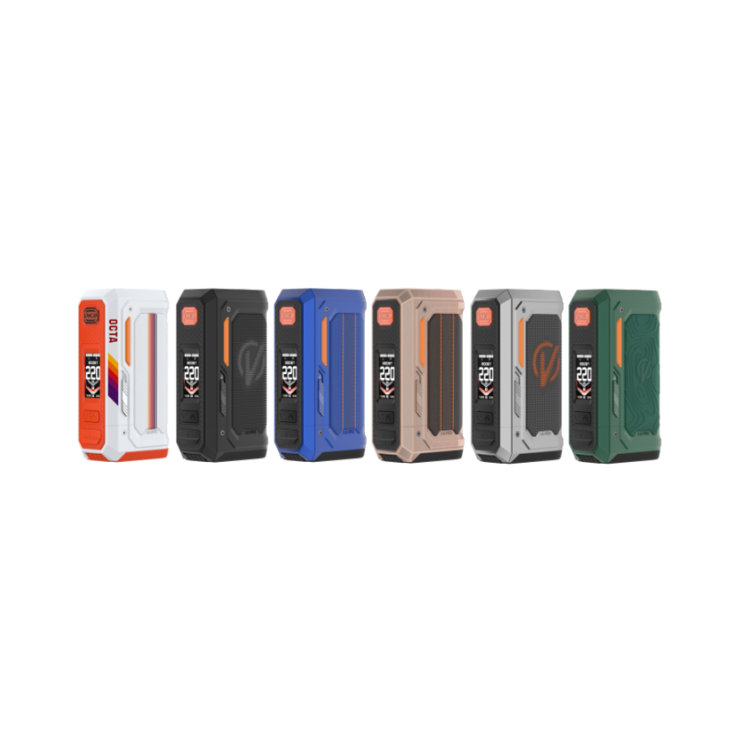 Gamme de coloris de la box Armour Octa Vaporesso