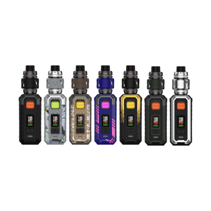 Gamme de coloris du kit Armour S Vaporesso avec iTank T
