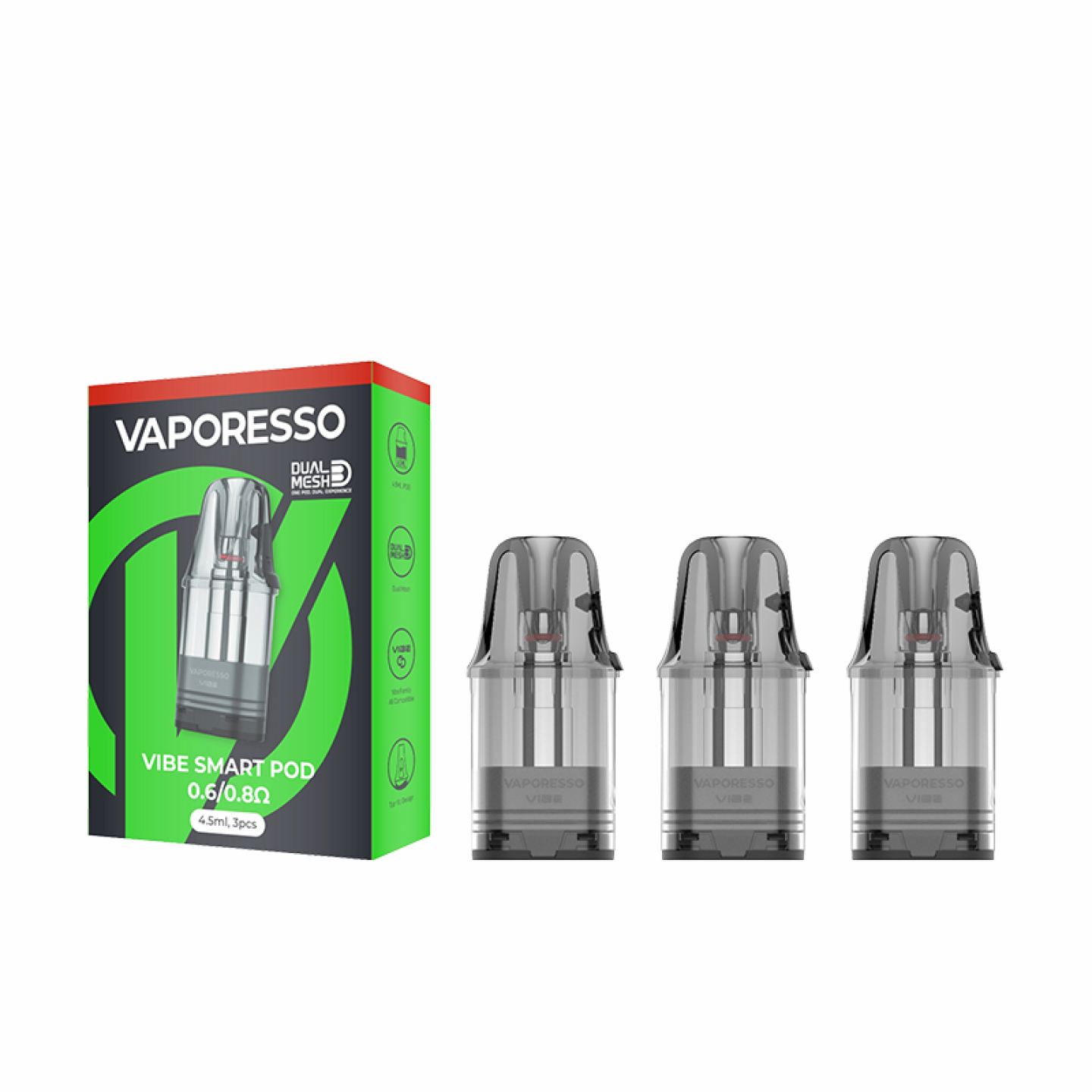 Boîte de 3 cartouches Vibe Smart Pod Vaporesso 0.6 / 0.8 ohm et ses cartouches