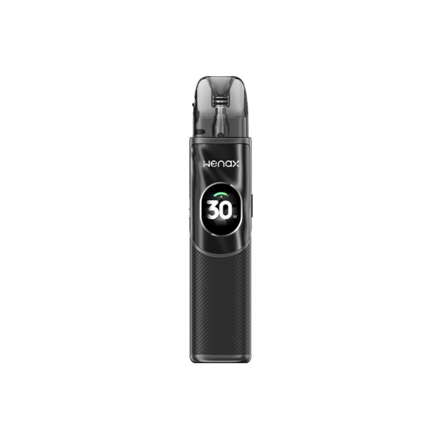 Kit Pod Wenax Q2 Geekvape coloris Fiber Black, vue de face