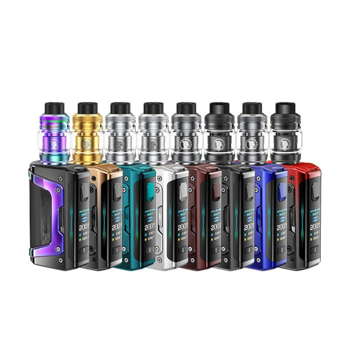 Gamme de coloris du kit Aegis Legend 5 Geekvape alignée
