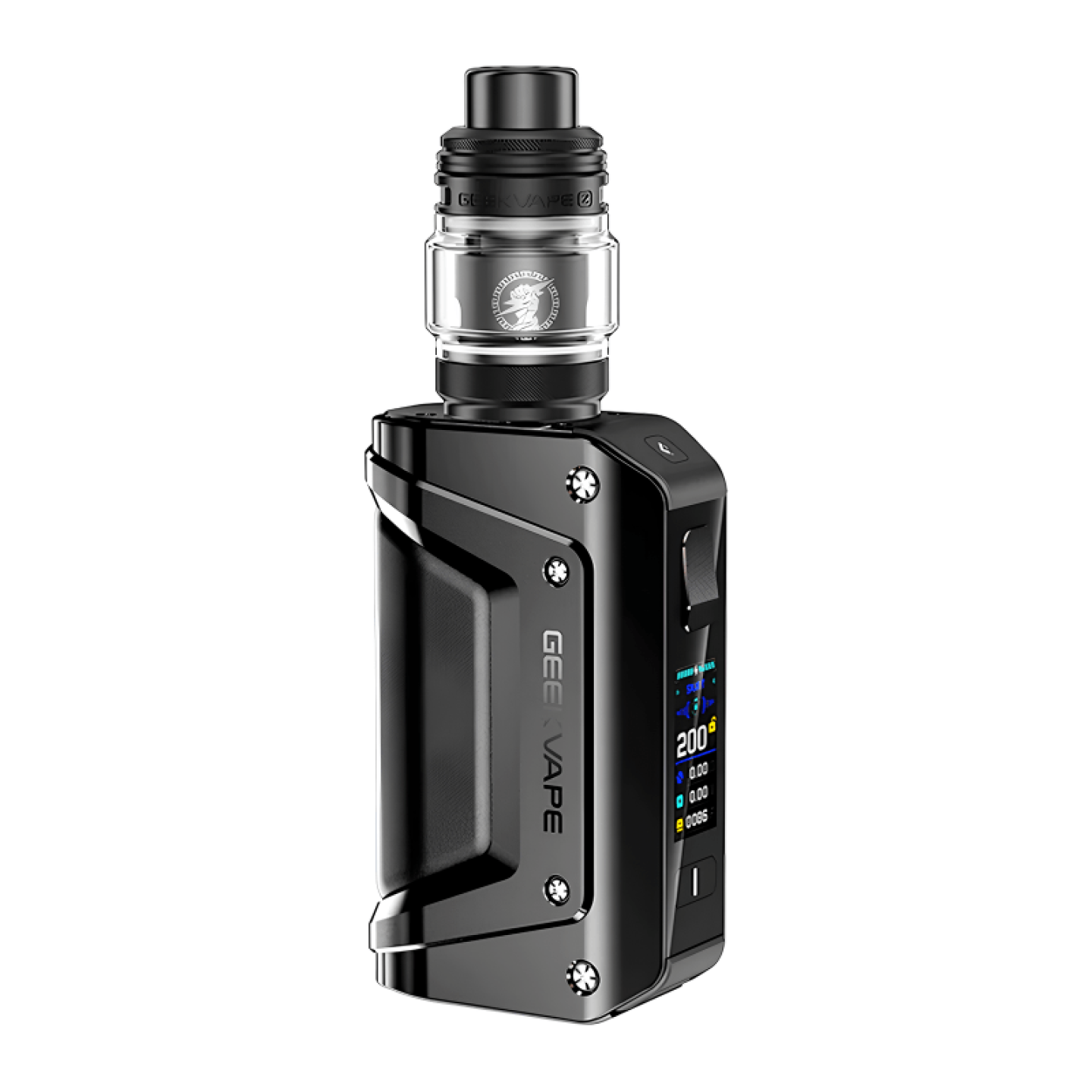 Kit Aegis Legend 3 Geekvape coloris Black avec clearomiseur Z Fli, vue de face