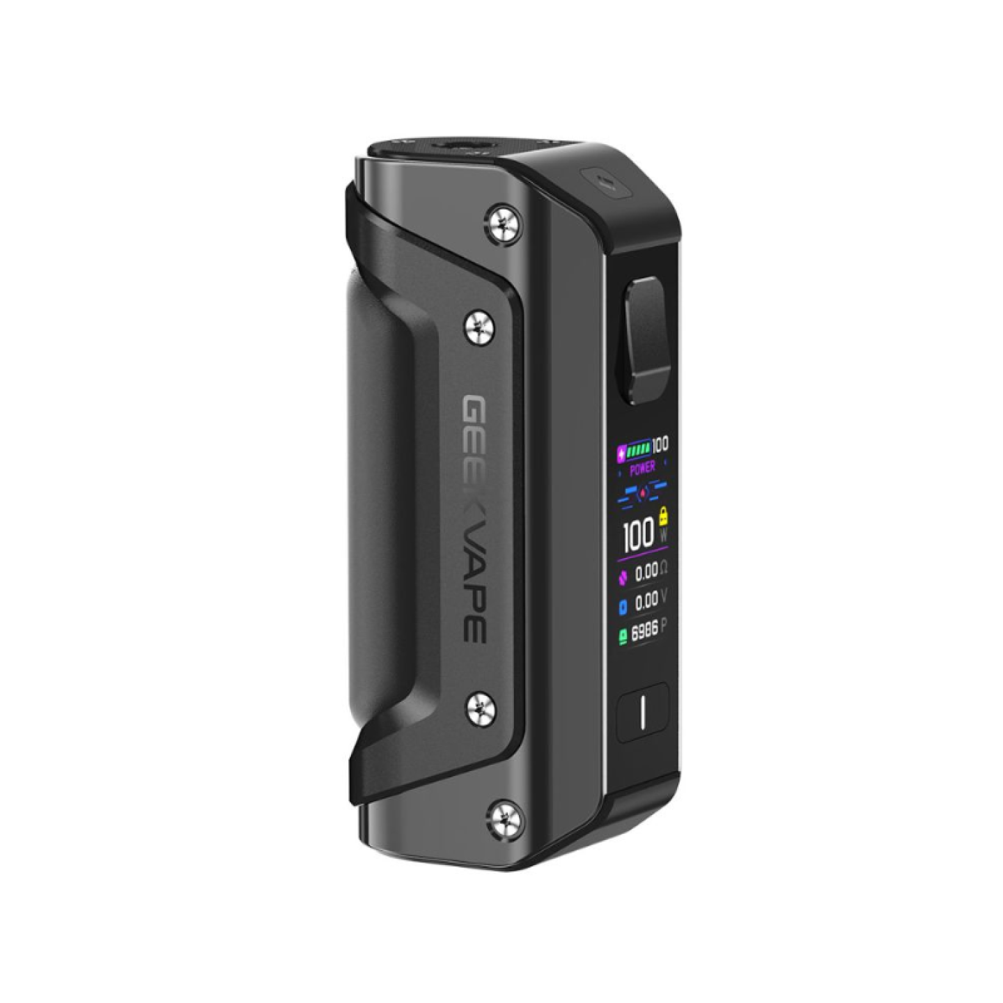 Box Aegis Solo 3 3000 mAh Geekvape à batterie intégrée, coloris Black, vue de face