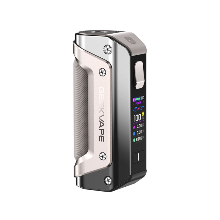 Box Aegis Solo 3 3000 mAh Geekvape, finition argent dégradée vers le noir