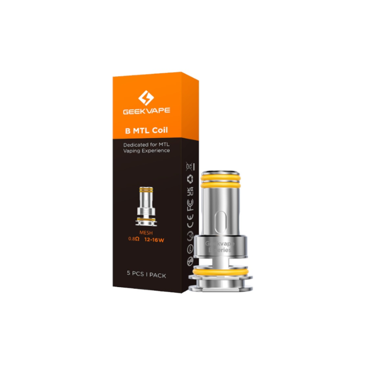 Étui B MTL Coil Geekvape 0.8 ohm de 12 à 16 W et une résistance