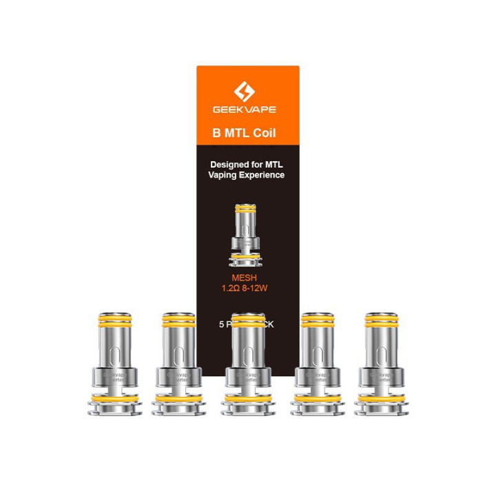 Boîte de 5 résistances B MTL Geekvape mesh 1.2 ohm et les résistances