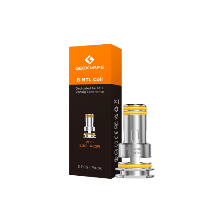 Étui B MTL Coil Geekvape 1.2 ohm de 8 à 12 W et une résistance