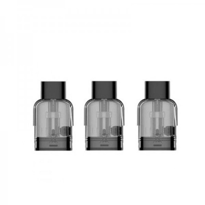 Trois cartouches Wenax K1 Geekvape vues de face, résistance intégrée visible