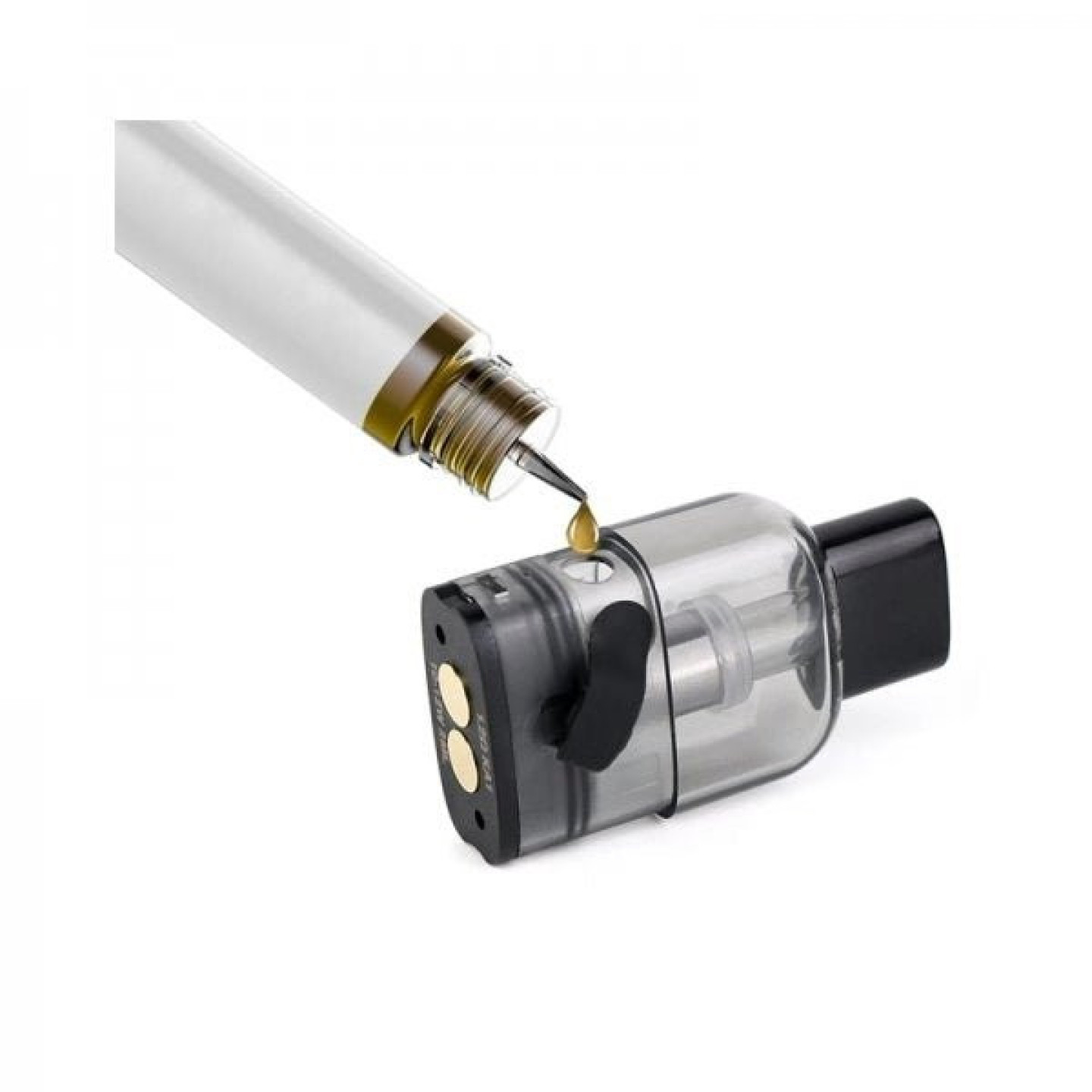 Remplissage d'une cartouche Wenax K1 Geekvape par son ouverture latérale
