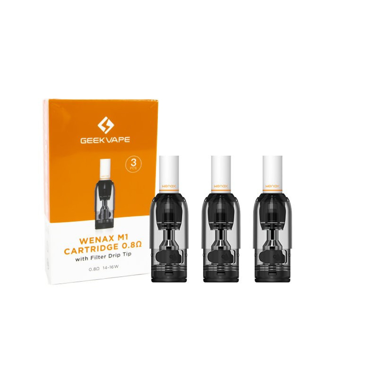 Boîte de 3 cartouches Wenax M1 Filter Geekvape 0.8 ohm et ses cartouches