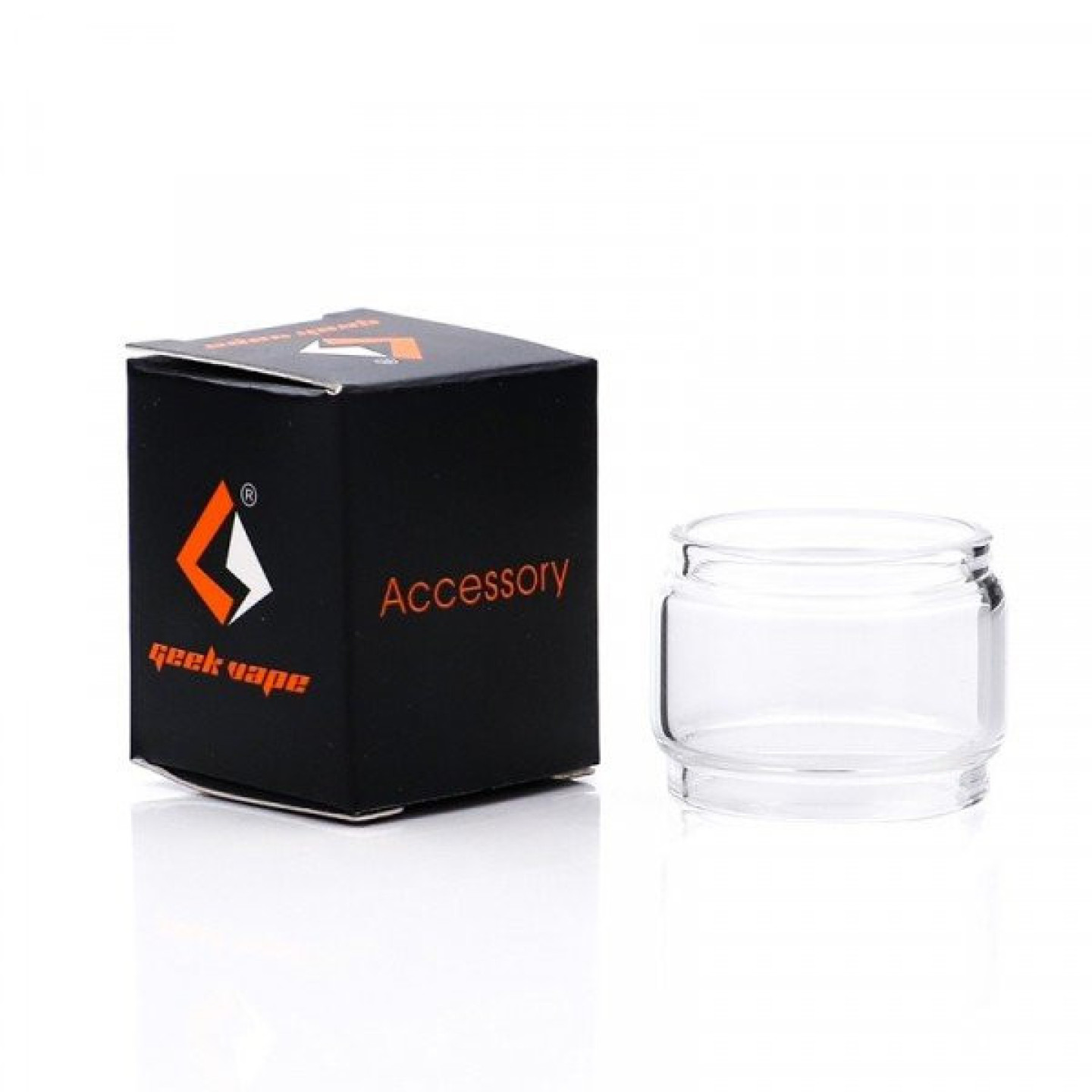 Verre bulle Zeus Geekvape posé à côté de sa boîte Accessory