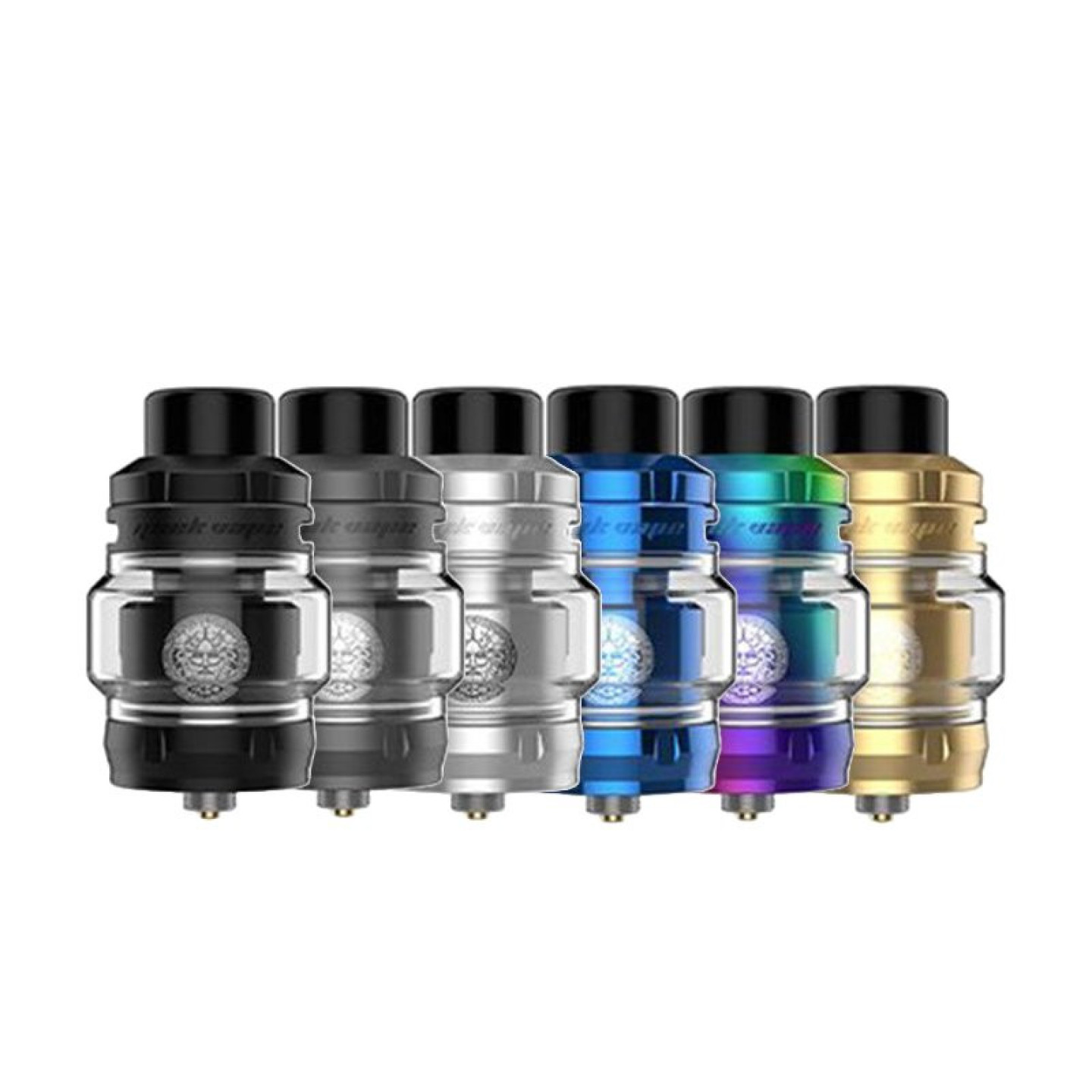 Gamme de coloris du clearomiseur Z Max Geekvape côte à côte