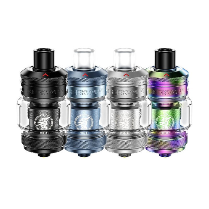 Les quatre coloris du clearomiseur Z Nano 3 Geekvape côte à côte
