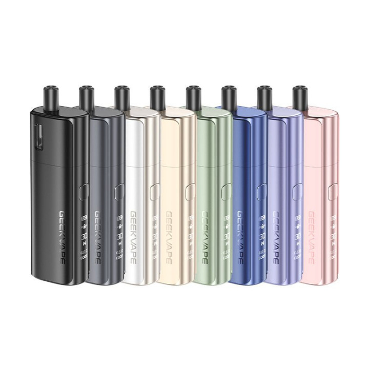 Gamme de coloris du kit pod Soul 2 Geekvape alignés côte à côte
