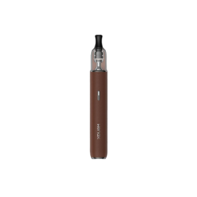 Kit Pod Wenax M2 Leather Geekvape coloris Terra Brown, vue de face