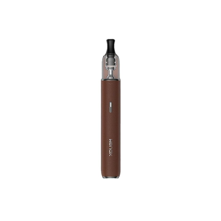 Kit Pod Wenax M2 Leather Geekvape coloris Terra Brown, vue de face