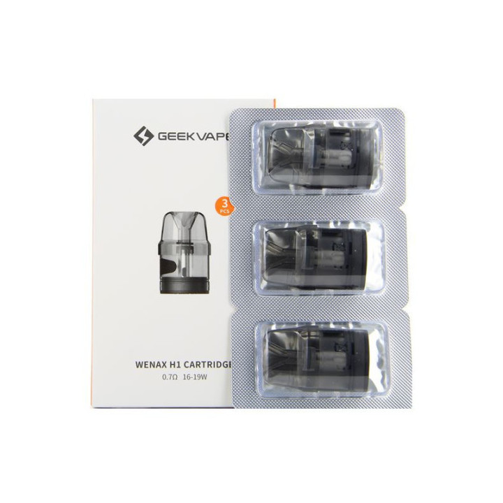 Boîte de 3 cartouches Wenax H1 Geekvape 0.7 ohm sous blister
