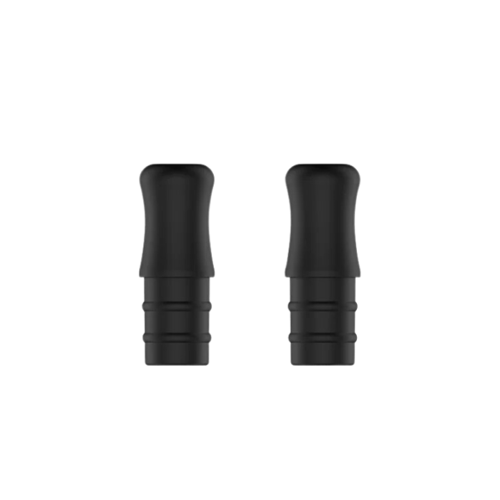 Deux drip tips Wenax Geekvape version Soft-touch, noir mat