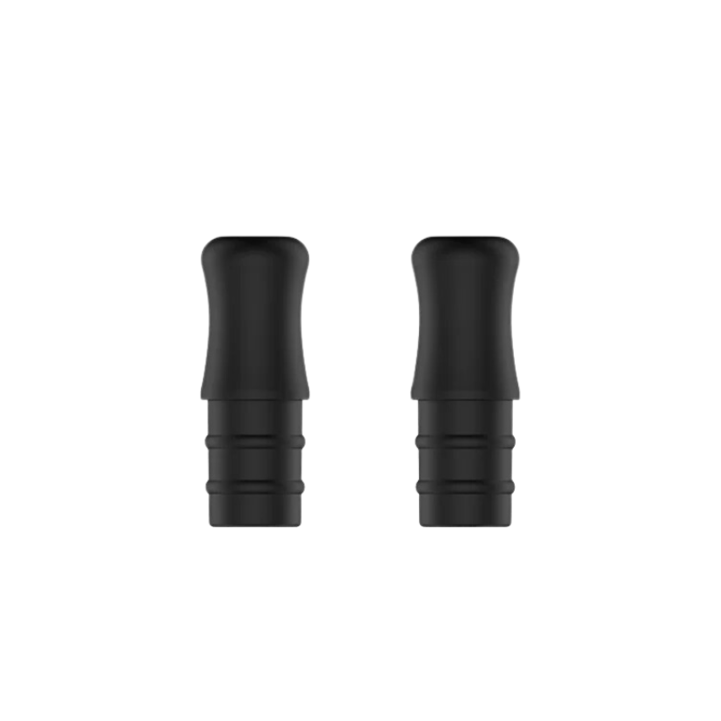 Deux drip tips Wenax Geekvape version Soft-touch, noir mat