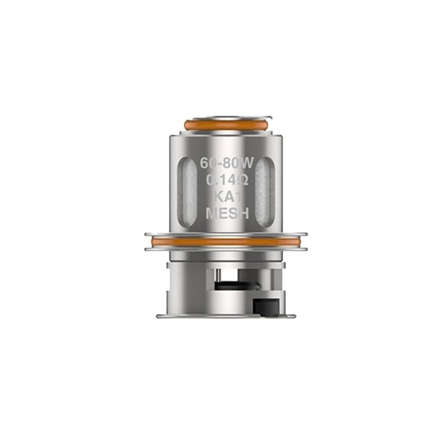 Résistance M Series Geekvape 0.14 ohm en gros plan, gravure KA1 Mesh 60-80 W