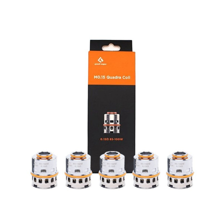 Boîte de résistances M Series Geekvape 0.15 ohm Quadra et cinq têtes