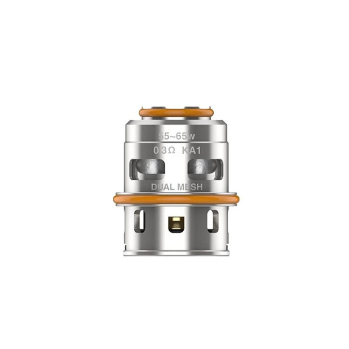 Résistance M Series Geekvape 0.3 ohm en gros plan, gravure Dual Mesh 55-65 W