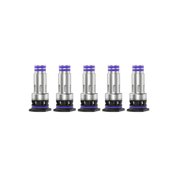 Cinq résistances J Series Geekvape à bague violette, valeurs 0.8 et 1.2 ohm