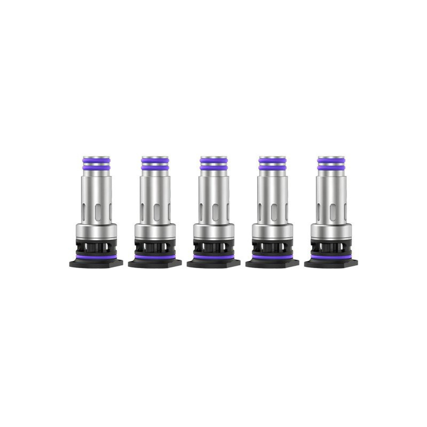 Cinq résistances J Series Geekvape à bague violette, valeurs 0.8 et 1.2 ohm