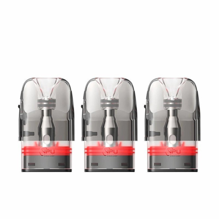 Trois cartouches Q 3 ml Geekvape 0.4 ohm à base rouge