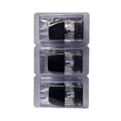 Trois cartouches Q 2 ml Geekvape à embout noir dans leur blister