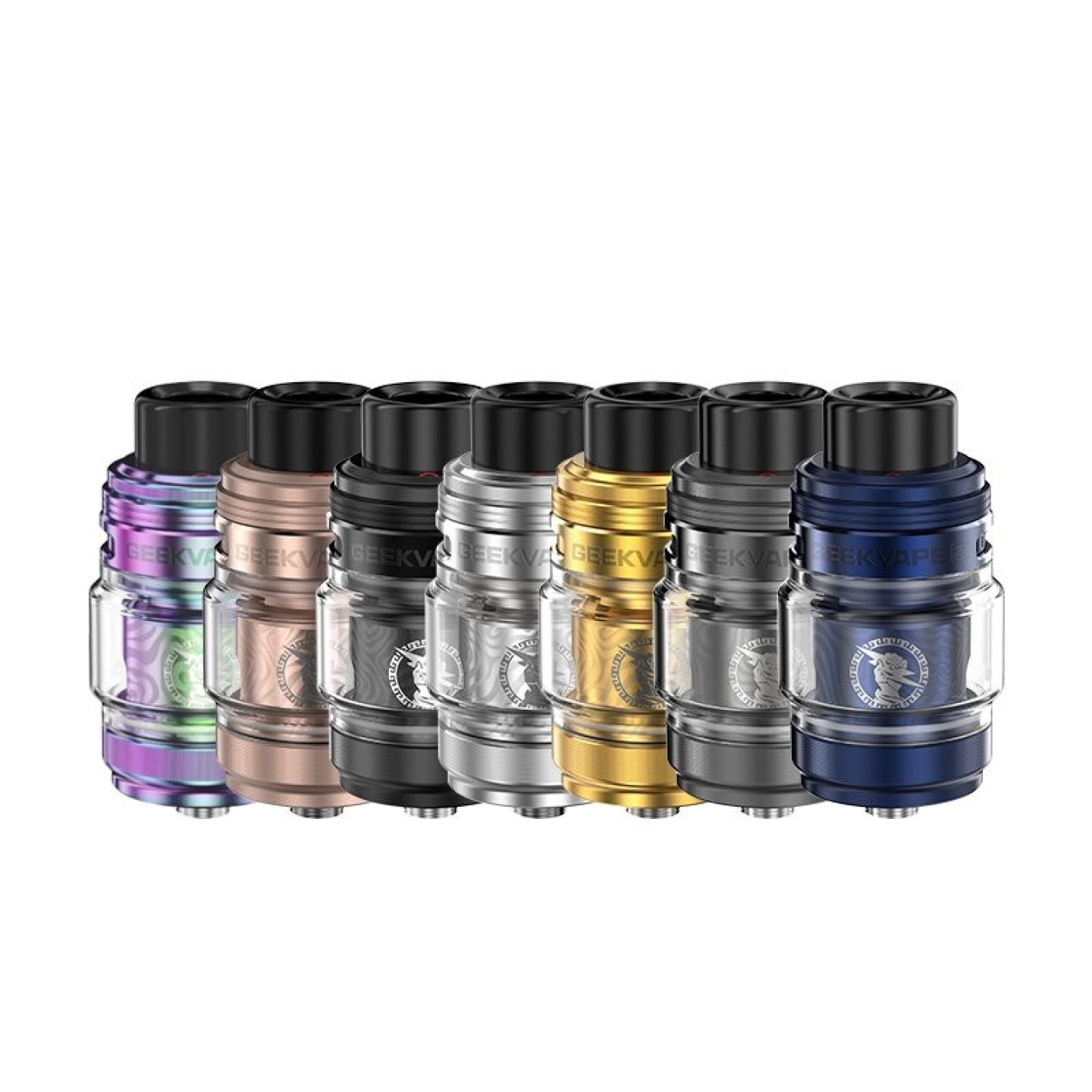 Les coloris du clearomiseur Z Fli 2 Geekvape alignés