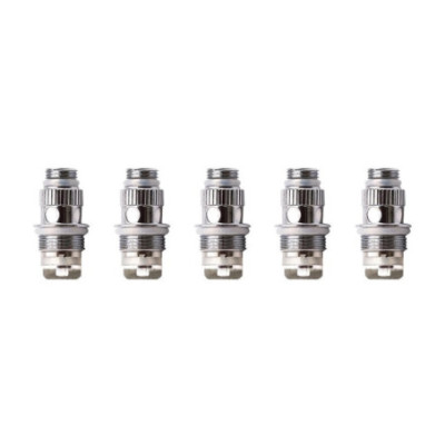 Cinq résistances NS Geekvape alignées, vue de face