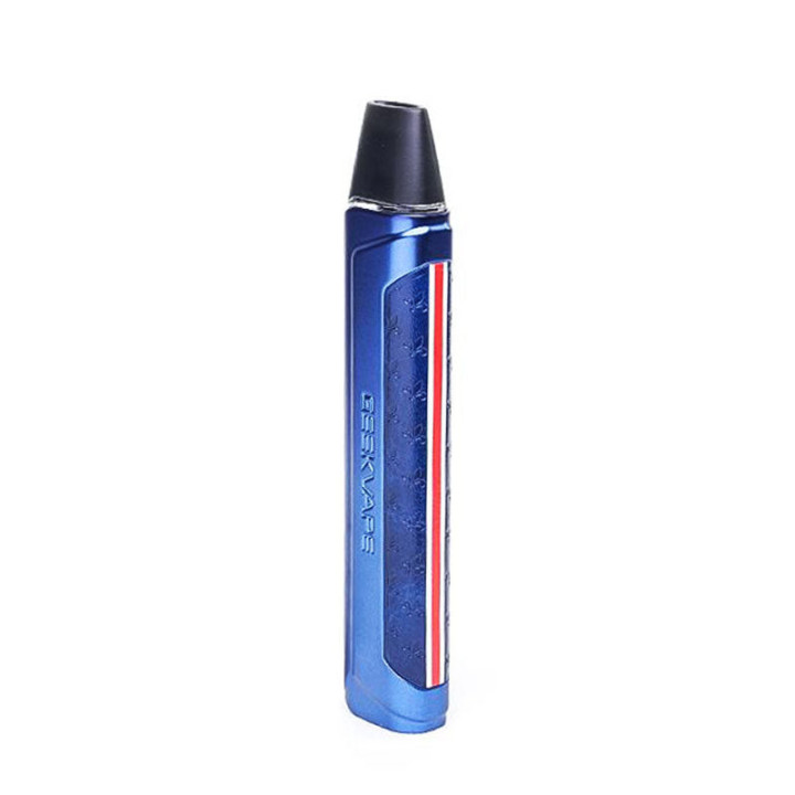 Kit Pod Aegis One FC PSG Geekvape, profil côté logo avec la bande rouge et blanche