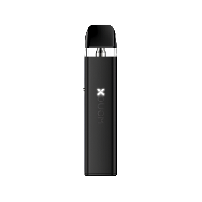 Kit Pod Wenax Q Mini Geekvape coloris Black, vue de face avec le logo X
