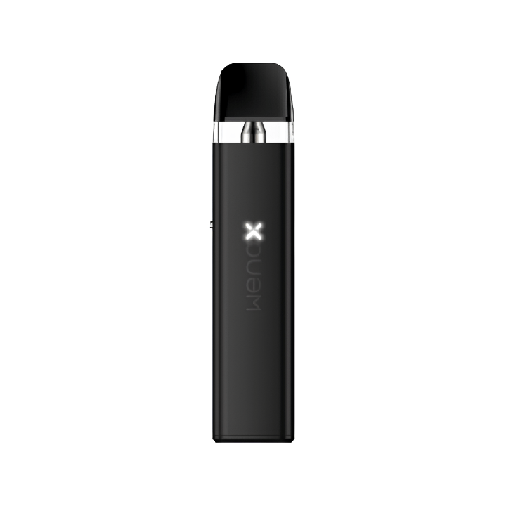 Kit Pod Wenax Q Mini Geekvape coloris Black, vue de face avec le logo X
