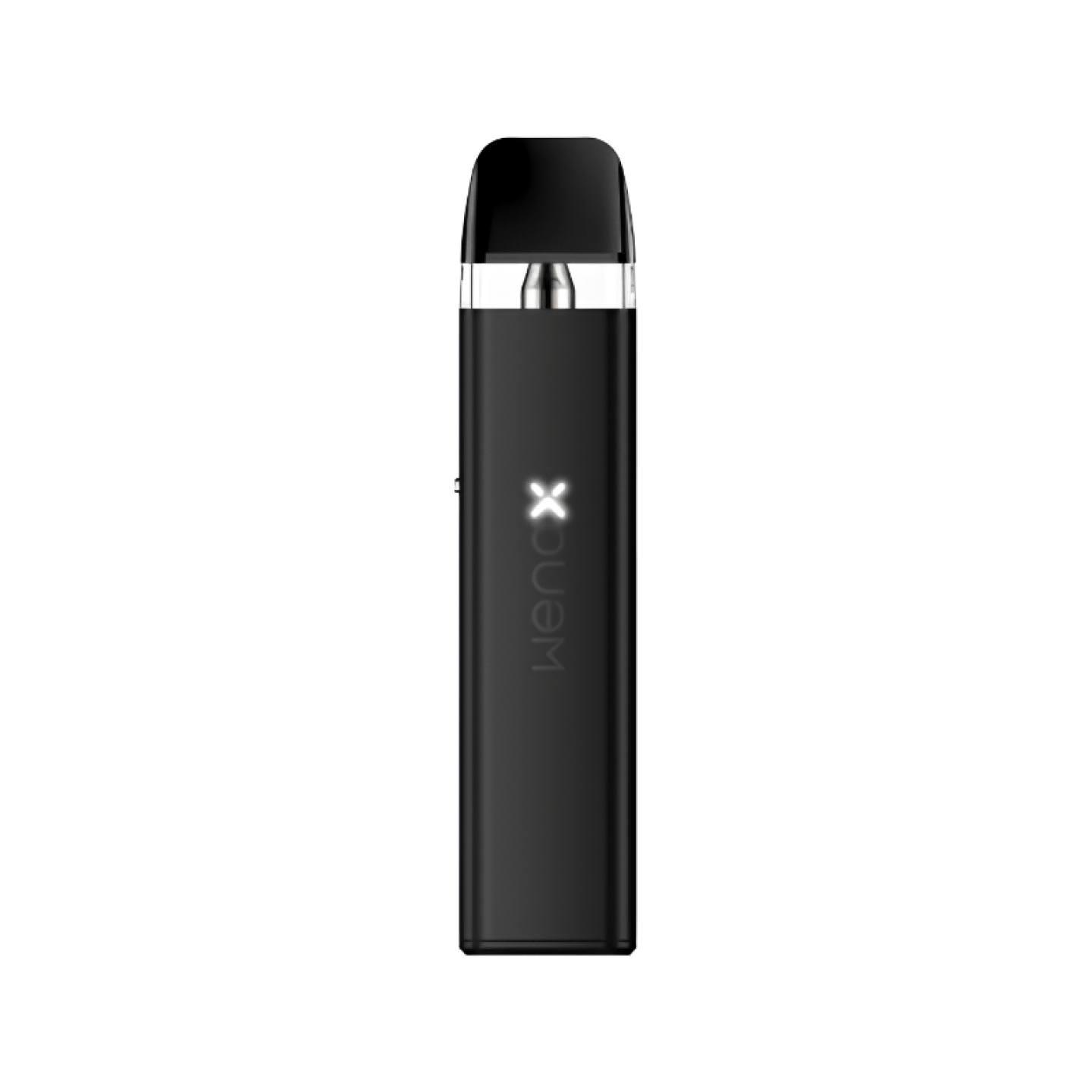 Kit Pod Wenax Q Mini Geekvape coloris Black, vue de face avec le logo X