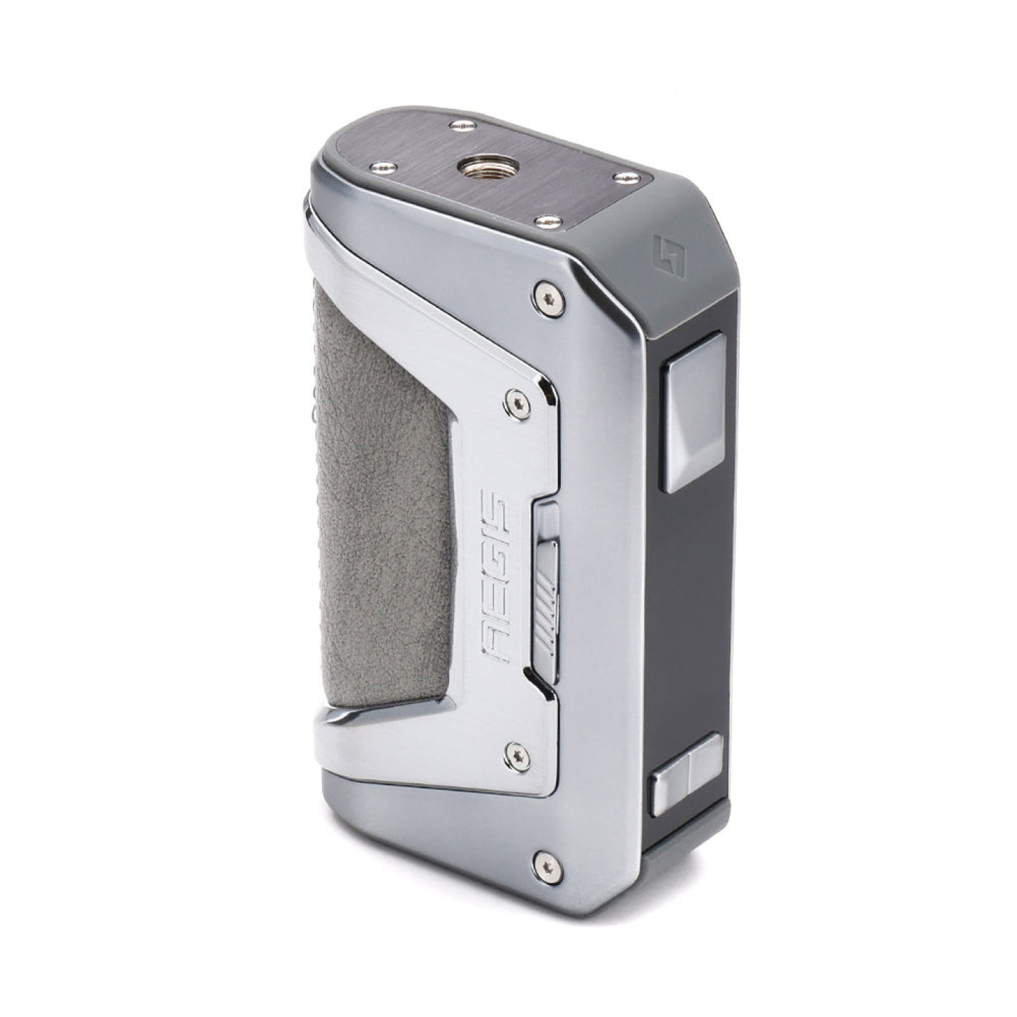 Box L200 du kit Aegis Legend 2 Geekvape seule, connecteur 510 et boutons visibles