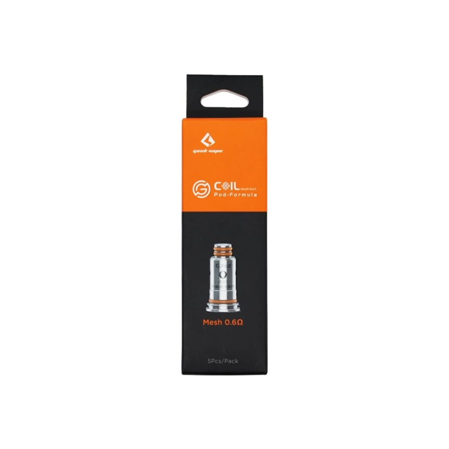 Boîte de 5 résistances G Series Geekvape Mesh 0.6 ohm, vue de face