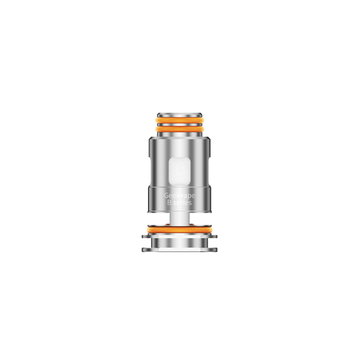 Résistance B Boost Geekvape en gros plan, fenêtre du mesh et joints orange