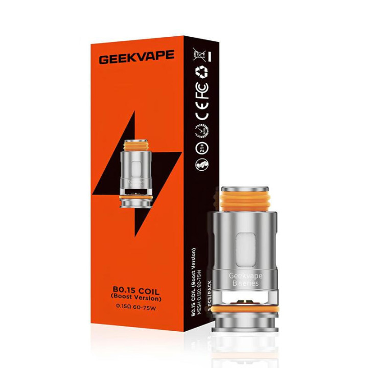 Boîte B0.15 Coil Boost Version Geekvape Mesh 0.15 ohm 60-75 W et une résistance