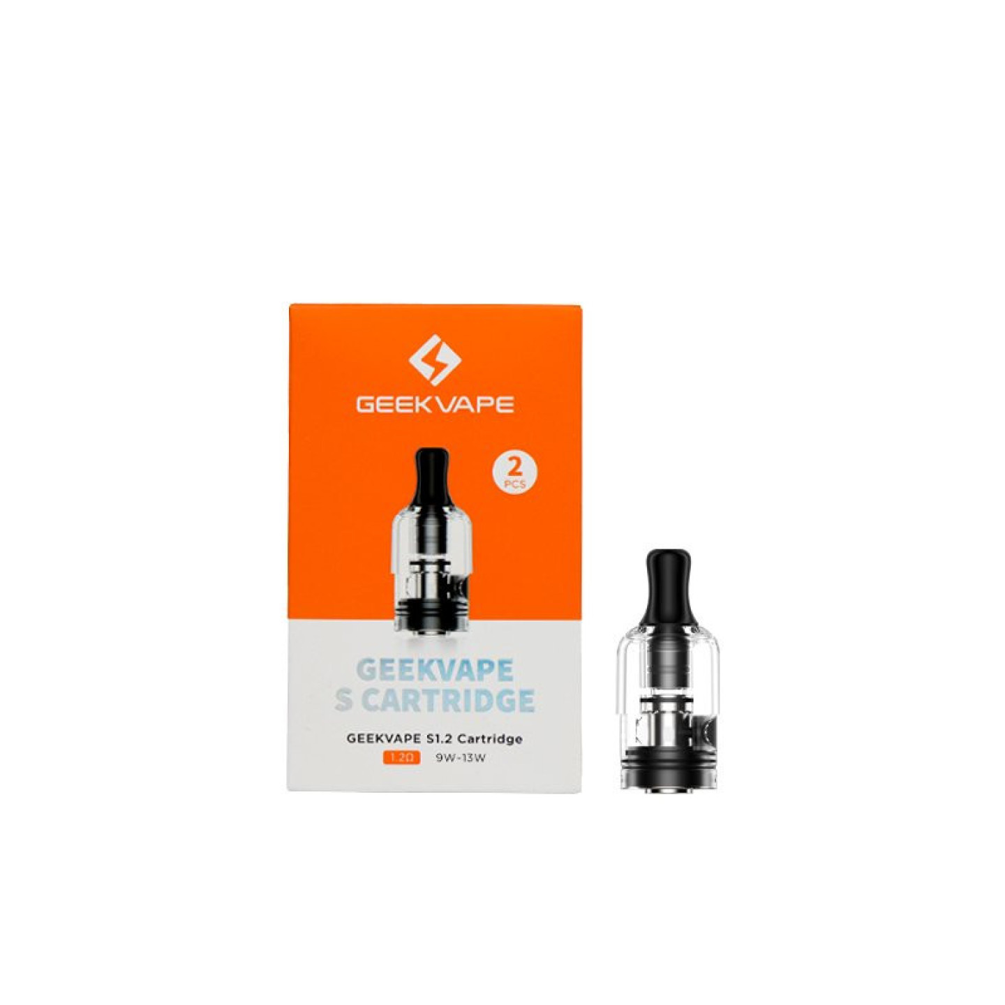 Boîte S Cartridge Geekvape 1.2 ohm de deux pièces et cartouche Wenax S