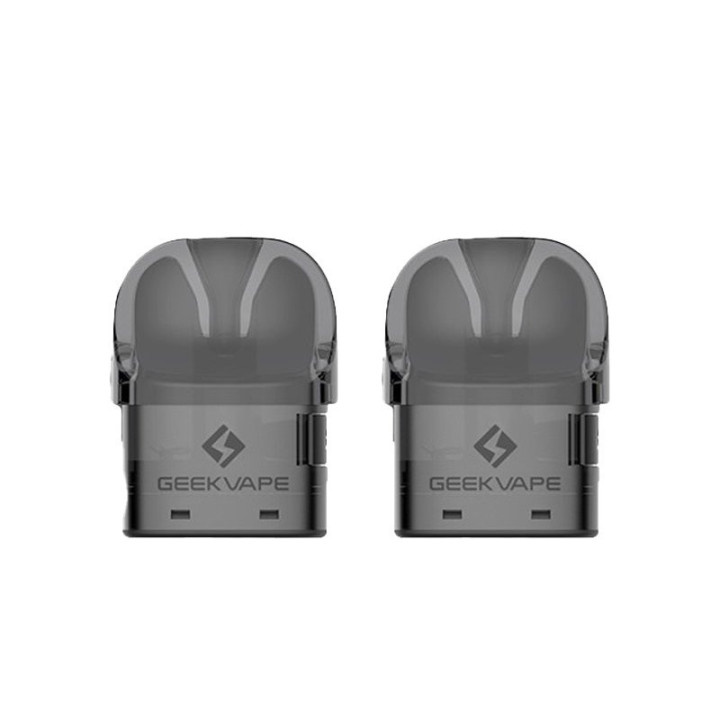 Deux cartouches U Geekvape vues de face, logo sur la base