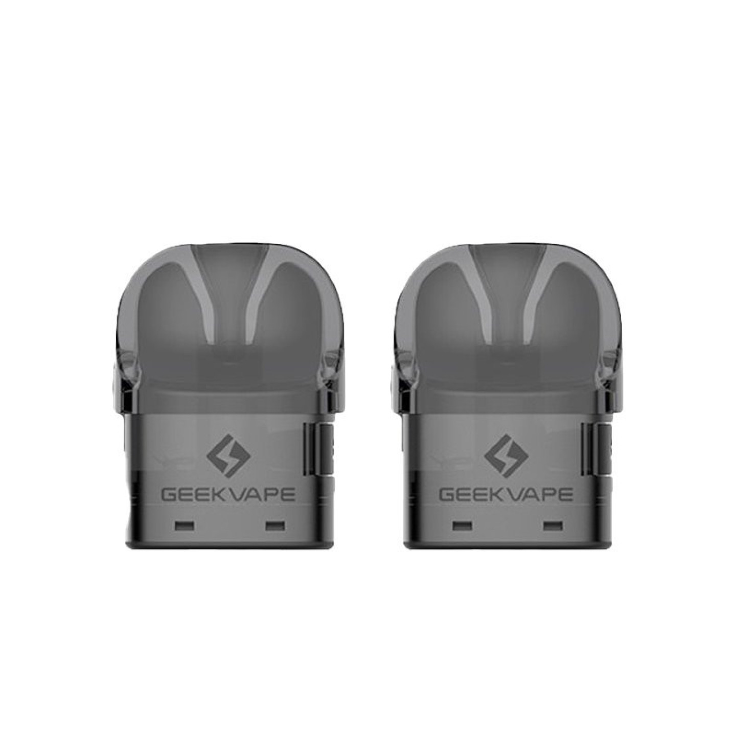 Deux cartouches U Geekvape vues de face, logo sur la base