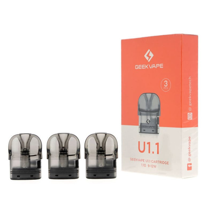 Boîte de 3 cartouches U Geekvape 1.1 ohm 9-12 W et les trois cartouches