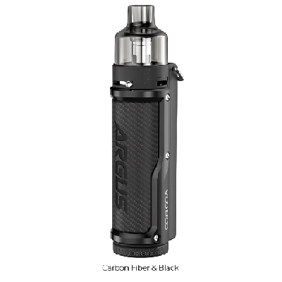 Kit Pod Argus 40W Voopoo coloris Carbon Fiber & Black, vue de face