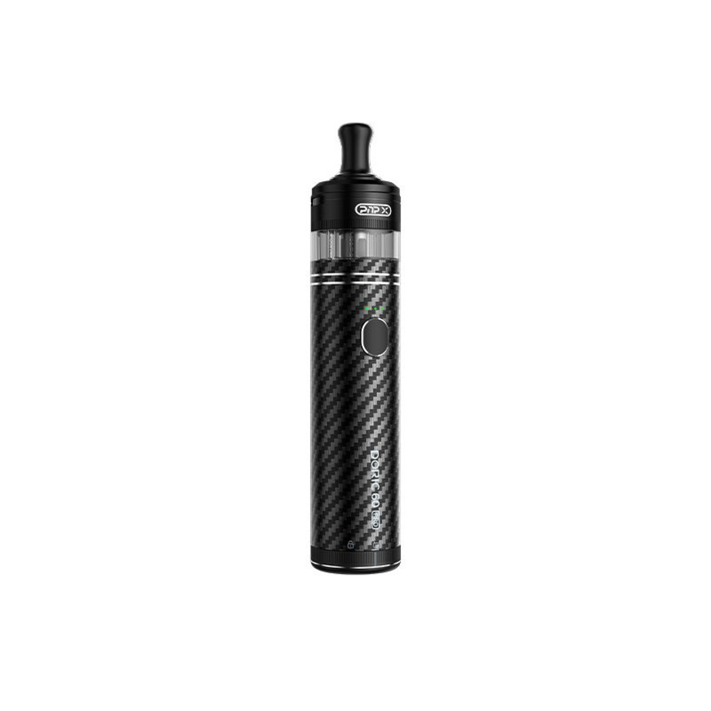 Kit Pod Doric 60 Pro Voopoo coloris Carbon Fiber Black, vue de face