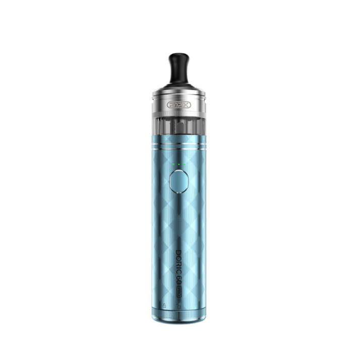 Kit Pod Doric 60 Pro Voopoo coloris Snow Blue, vue de face