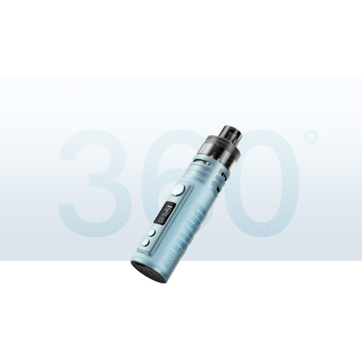 Kit Pod Drag H40 Voopoo coloris Sky Blue, vue en gros plan